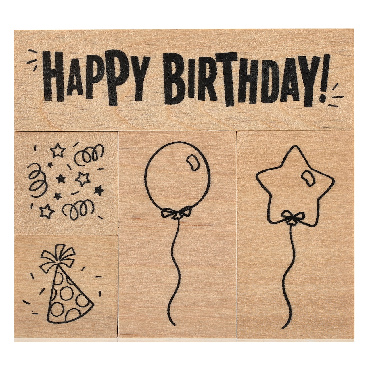 Happy Birthday Wood Stamp Set by Recollections™